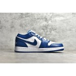 Air Jordan AJ1 low top blue and white