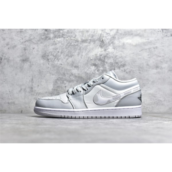 Air Jordan AJ1 Low Top Grey & White