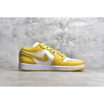 Air Jordan AJ1 low top yellow and white