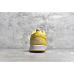 Air Jordan AJ1 low top yellow and white