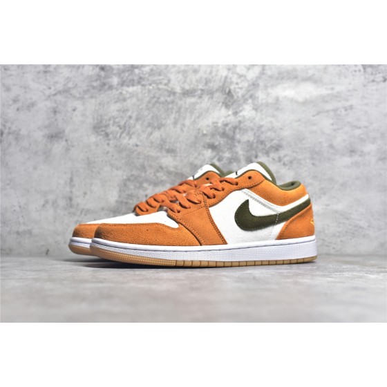 Air Jordan AJ1 low top yellow and white