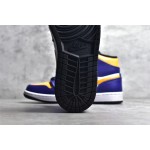 Air Jordan 1 MiD yellow and blue