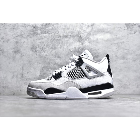 Air Jordan AJ4 Retro White Grey