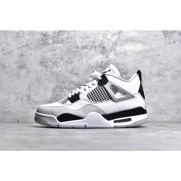 Air Jordan AJ4 Retro White Grey