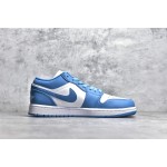 Air Jordan AJ1 low top blue and white