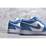 Air Jordan AJ1 low top blue and white