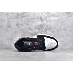 Air Jordan AJ1 Low Top Black White Red
