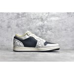 Air Jordan AJ1 low top black and silver