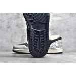 Air Jordan AJ1 low top black and silver