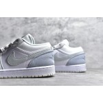 Air Jordan AJ1 Low Top White Grey