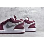 Air Jordan AJ1 low top purple and white