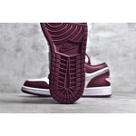 Air Jordan AJ1 low top purple and white