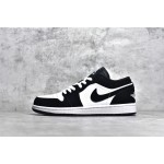 Air Jordan AJ1 low top zwart en wit