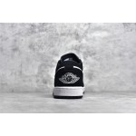 Air Jordan AJ1 low top zwart en wit