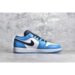 Air Jordan AJ1 low top blauw en wit