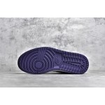 Air Jordan AJ1 Low Top Black White Purple