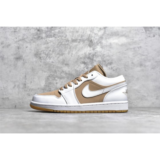 Air Jordan AJ1 Low Top Gold & White