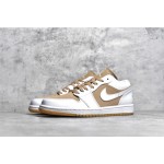 Air Jordan AJ1 Low Top Gold & White