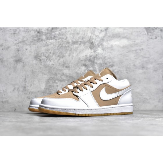 Air Jordan AJ1 Low Top Gold & White