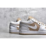 Air Jordan AJ1 Low Top Gold & White