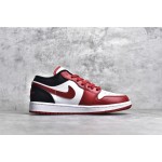 Air Jordan AJ1 Low Top Black White Red