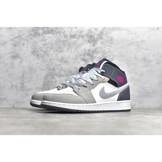 Air Jordan 1 MiD Grey and Black