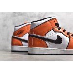 Air Jordan 1 MiD Orange and White