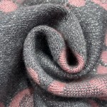 GUCCI Wool jacquard scarf 96% wool 2% polyamide 2% metal fiber