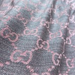 GUCCI Double-sided three-dimensional jacquard scarf 100% wool