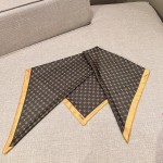 𝐂𝐞𝐥𝐢𝐧𝐞 "The Arc de Triomphe" coffee color 100% silk