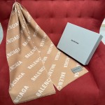 𝐁𝐚𝐥𝐞𝐧𝐜𝐢𝐚𝐠𝐚 Twill Logo Long Scarf 100% Wool