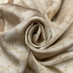 𝐂𝐞𝐥𝐢𝐧𝐞 Retro-style Arc de Triomphe element scarf 100% silk