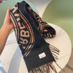 Burberry montage-print cashmere scarf