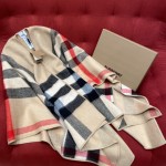 Burberry classic cashmere reversible shawl_ 100% cashmere