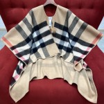Burberry classic cashmere reversible shawl_ 100% cashmere
