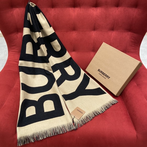 Burberry Classic Monogram Scarf 100% Wool