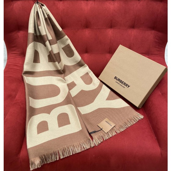 Burberry Classic Monogram Scarf 100% Wool