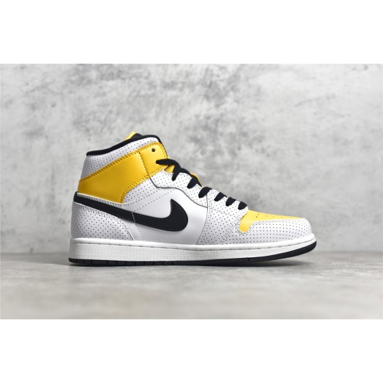 Air Jordan 1 MiD Yellow White Black