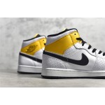 Air Jordan 1 MiD Yellow White Black