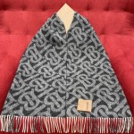 Burberry Reversible Check Fringed Cashmere Scarf 100% Cashmere