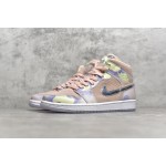 Air Jordan 1 MiD Silver Pink