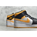 Air Jordan 1 MiD Black and Yellow