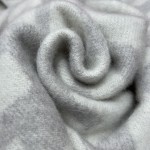 𝐅𝐞𝐧𝐝𝐢 Double-sided Cashmere Scarf with Big Tassel and Big Logo 100% Cashmere