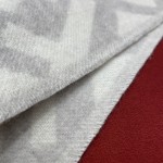 𝐅𝐞𝐧𝐝𝐢 Double-sided Cashmere Scarf with Big Tassel and Big Logo 100% Cashmere