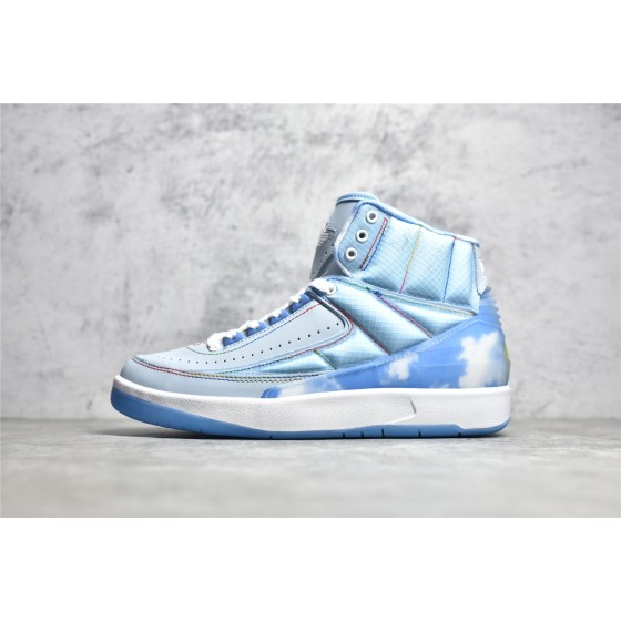 Air Jordan AJ2 Retro High SP co-branded blue smiley lights