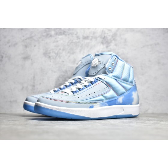 Air Jordan AJ2 Retro High SP co-branded blue smiley lights