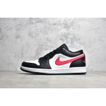 Air Jordan 1 black and red low top
