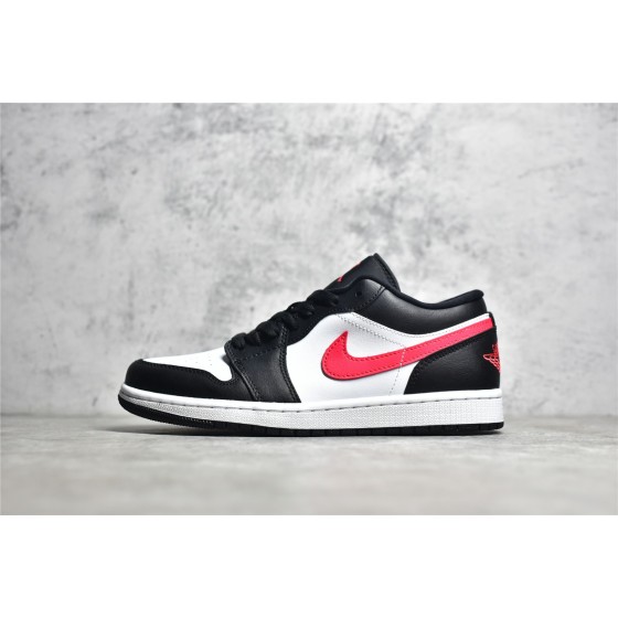 Air Jordan 1 black and red low top