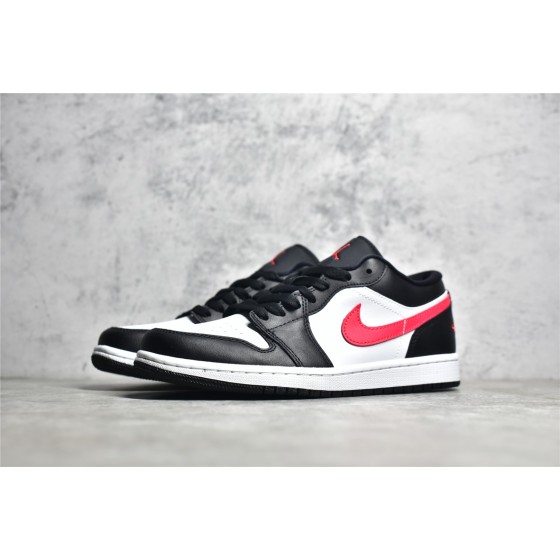 Air Jordan 1 black and red low top