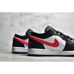 Air Jordan 1 black and red low top